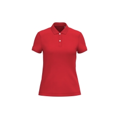 Polo écoresponsable maille piquée femme Rouge Native Spirit