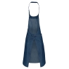 Tablier polycoton sans poche Denim Kariban – Bleu – vue 2