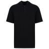 Polo écoresponsable maille piquée épaules tombantes Noir – Native Spirit