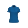 Polo écoresponsable maille piquée femme Bleu (Sea Blue) – Native Spirit