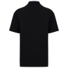 Polo écoresponsable maille piquée épaules tombantes Noir – Native Spirit – vue 2