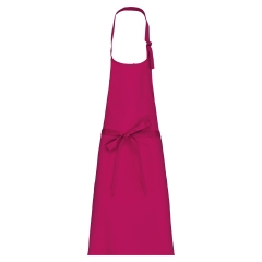 Tablier polycoton sans poche Kariban – Fuchsia