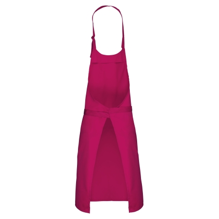 Tablier polycoton sans poche Kariban – Fuchsia – vue 2