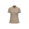 Polo écoresponsable maille piquée femme Sable mouillé – Native Spirit