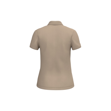 Polo écoresponsable maille piquée femme Sable mouillé – Native Spirit – vue 2