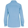 Chemise écoresponsable délavée femme Washed Cool Blue – Native Spirit – vue 2