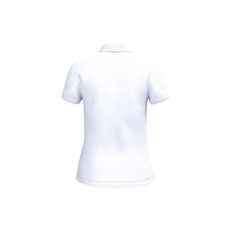 Polo écoresponsable maille piquée femme Blanc – Native Spirit – vue 2