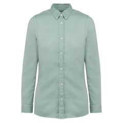 Chemise écoresponsable délavée femme Vert Washed Jade Green – Native Spirit