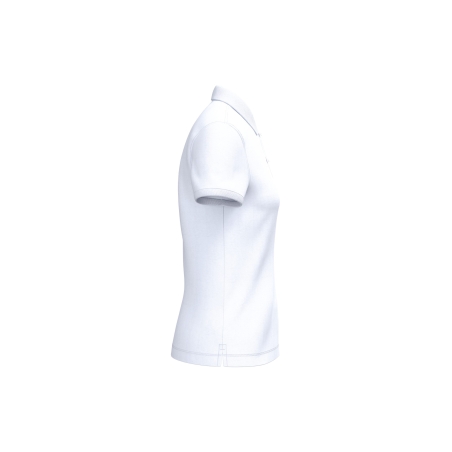Polo écoresponsable maille piquée femme Blanc – Native Spirit – vue 3