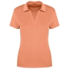 Polo éponge écoresponsable femme Orange Apricot – Native Spirit