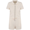 Combinaison short écoresponsable éponge femme Blanc – Native Spirit