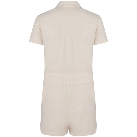 Combinaison short écoresponsable éponge femme Blanc – Native Spirit – vue 2