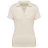 Polo éponge écoresponsable femme Blanc Ivory – Native Spirit