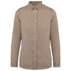 Chemise écoresponsable délavée femme Beige – Native Spirit