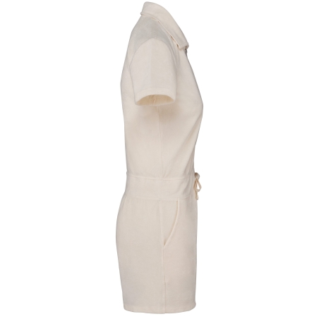 Combinaison short écoresponsable éponge femme Blanc – Native Spirit – vue 3