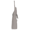Tablier polycoton sans poche Gris | Kariban – vue 3