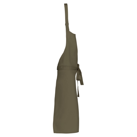 Tablier polycoton sans poche Kariban – Vert kaki – vue 3