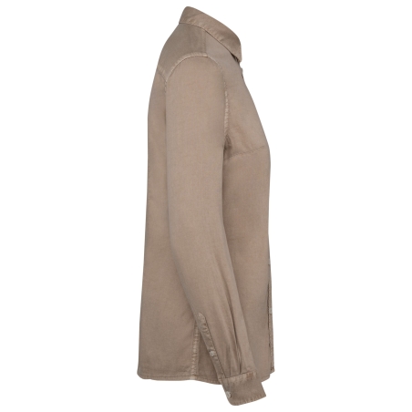 Chemise écoresponsable délavée femme Beige – Native Spirit – vue 3