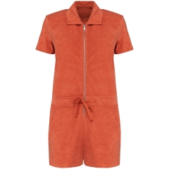 Combinaison Short Éponge Écoresponsable Femme Orange Native Spirit