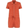 Combinaison Short Éponge Écoresponsable Femme Orange Native Spirit