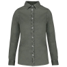 Chemise écoresponsable délavée femme Vert Washed Pale Khaki – Native Spirit