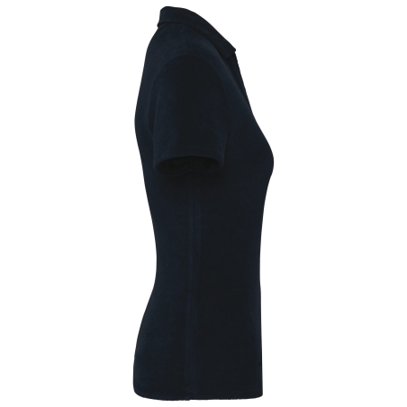 Polo éponge écoresponsable femme Bleu Marine – Native Spirit – vue 3