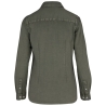 Chemise écoresponsable délavée femme Vert Washed Pale Khaki – Native Spirit – vue 2
