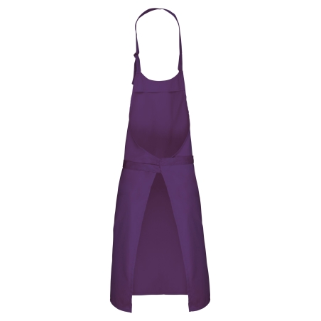 Tablier polycoton sans poche Kariban – Violet (Purple) – vue 2