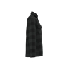 Surchemise rembourrée écoresponsable à carreaux homme Noir – Native Spirit – vue 3