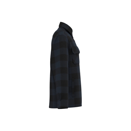 Surchemise rembourrée écoresponsable à carreaux Native Spirit – Noir – vue 3