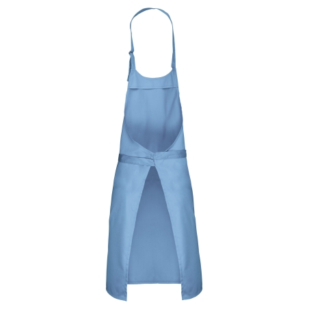 Tablier polycoton sans poche Kariban – Coloris Ciel – vue 2