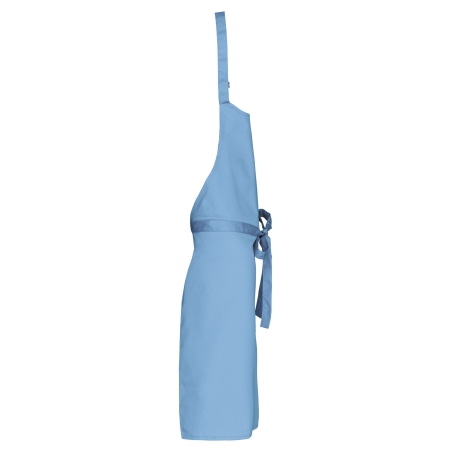 Tablier polycoton sans poche Kariban – Coloris Ciel – vue 3