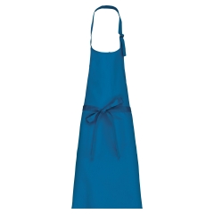 Tablier polycoton sans poche Kariban – Bleu Tropical