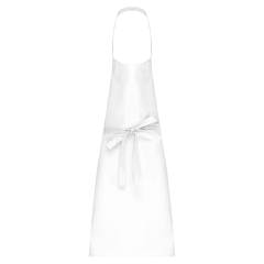 Tablier polycoton sans poche Kariban – Blanc professionnel