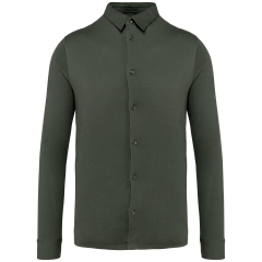 Chemise écoresponsable jersey homme Vert Kaki Native Spirit