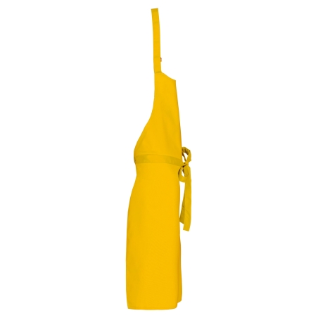 Tablier Polycoton Sans Poche Kariban – Jaune | One Size – vue 3