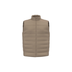 Bodywarmer écoresponsable matelassé homme Beige Native Spirit