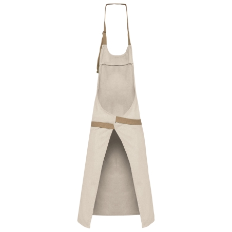 Tablier écoresponsable unisexe Beige (Écume) – Kariban – vue 2