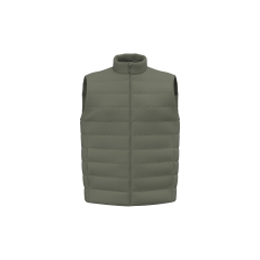 Bodywarmer écoresponsable matelassé homme Vert Khaki – Native Spirit