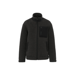 Veste sherpa écoresponsable unisexe Native Spirit – Noir