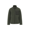 Veste sherpa écoresponsable unisexe Vert Forest Khaki Native Spirit