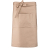 Tablier coton long beige Kariban – Tablier professionnel personnalisable