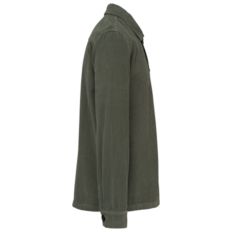Veste écoresponsable en velours côtelé homme Vert – vue 3