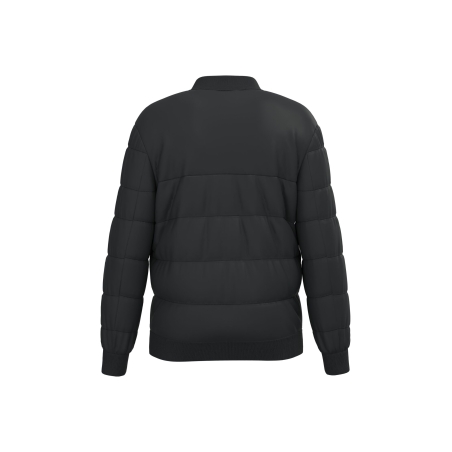 Veste matelassée écoresponsable col teddy unisexe Noire – Native Spirit – vue 2