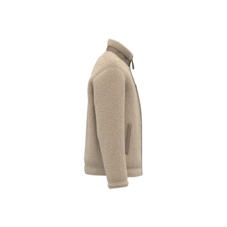 Veste sherpa écoresponsable unisexe Beige Native Spirit – vue 3