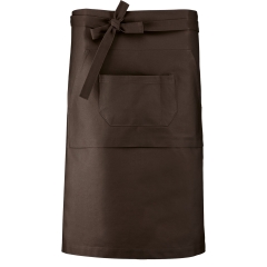 Tablier coton long Kariban – Marron | Tablier professionnel