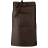 Tablier coton long Kariban – Marron | Tablier professionnel