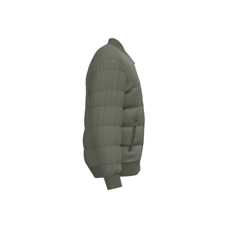 Veste matelassée écoresponsable col teddy Native Spirit – Vert Kaki – vue 3
