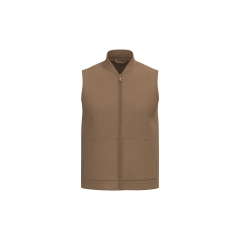 Bodywarmer rembourré col teddy écoresponsable Native Spirit Marron