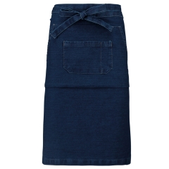 Tablier coton long Denim Kariban – Bleu délavé